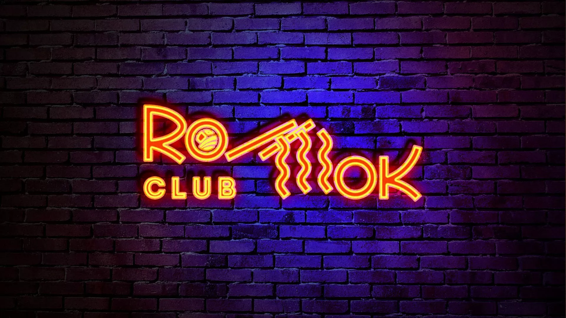 Разработка интерьерной вывески суши-бара «Roll Wok Club» в Баксане