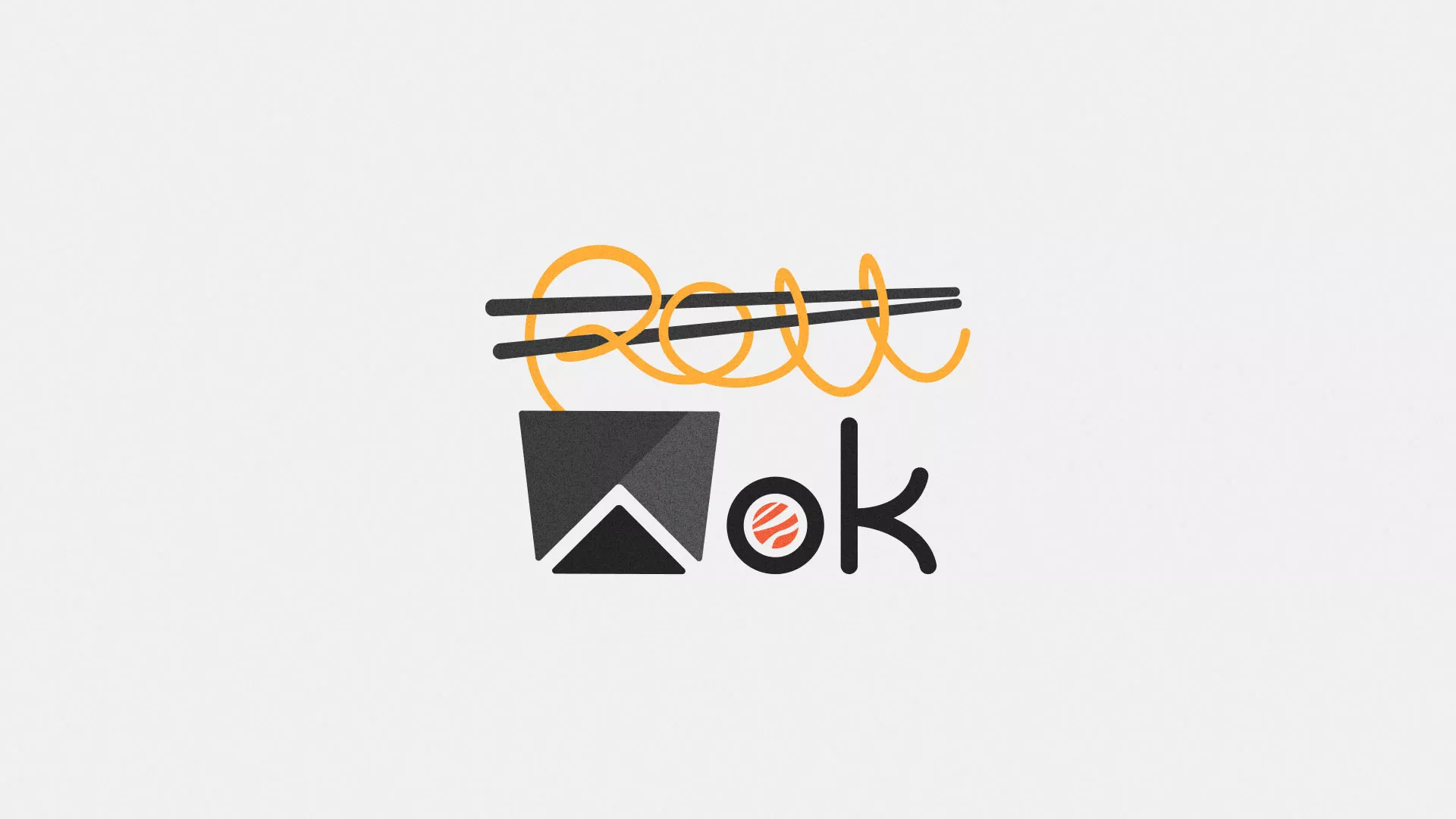 Разработка логотипа в Баксане для суши-бара «Roll Wok Club»